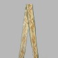 Decoration ribbon of fabric green and cream grain motif 40 mm