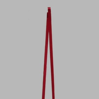 Decoration ribbon of fabric satin color bordeaux red width 10 mm