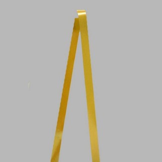 Decoration ruban de tissu satin couleur jaune d'oeuf largeur 20 mm