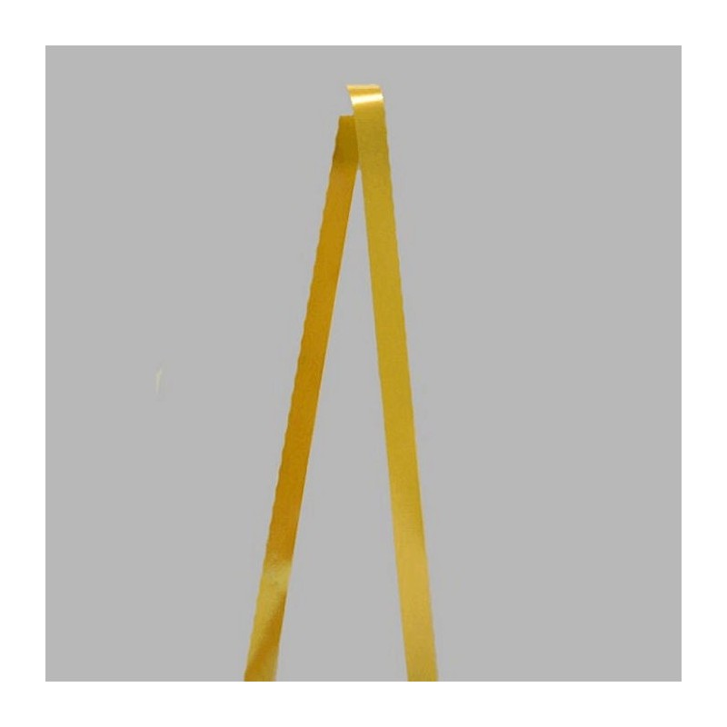 Decoration ruban de tissu satin couleur jaune d'oeuf largeur 20 mm