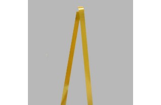 Decoration ribbon of fabric satin color egg yolk width 20 mm