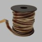 Ruban de décoration papier brun or 10 mm par bobine de 15 mètre