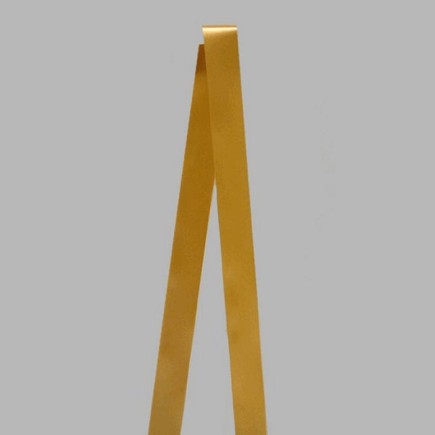 Decoratie lint van satijn kleur goud breedte 30 mm