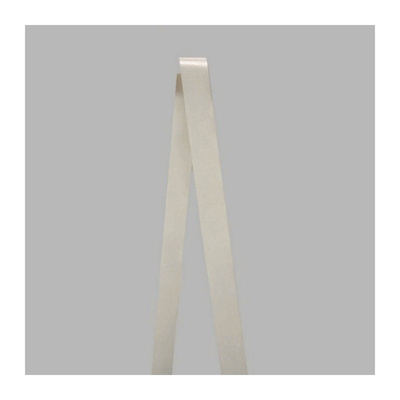 Decortion ruban de tissu satin couleur blanche largeur 30 mm