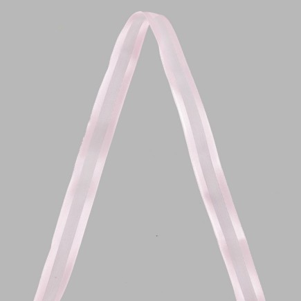 Ruban de décoration tissu satiné  rose 3 mètre x 25 mm