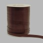 Decoratie lint van papier bruin 10 mm per spoel van 250 meter