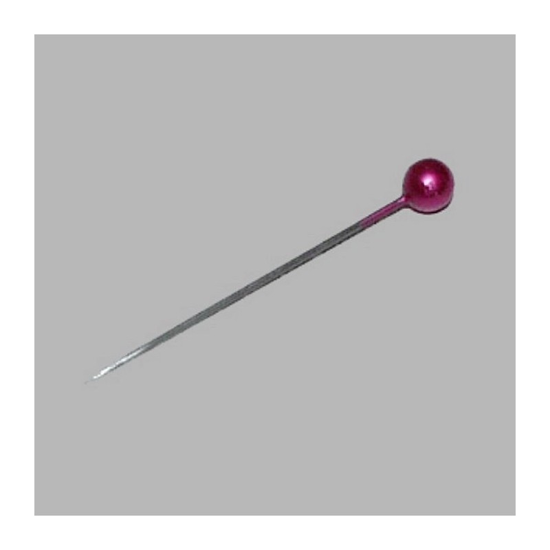 Epingles à tête violet-rouge 70 pcs