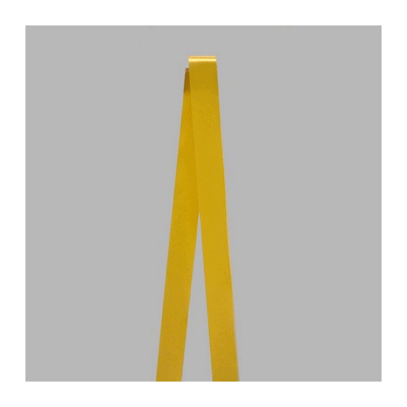 Decoration ruban de satin couleur jaune largeur 20 et 30 mm