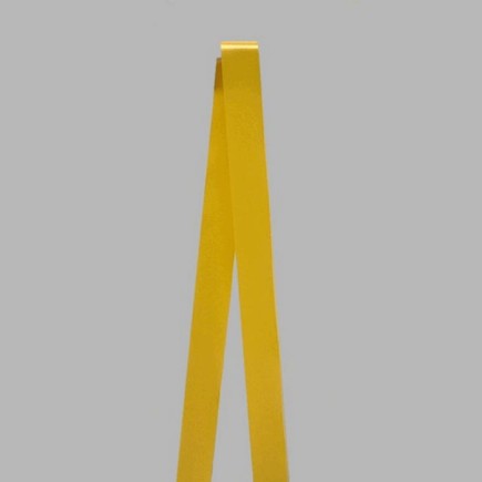 Decoration satin ribbon color yellow width 20 and 30 mm