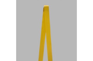 Decoration satin ribbon color yellow width 20 and 30 mm