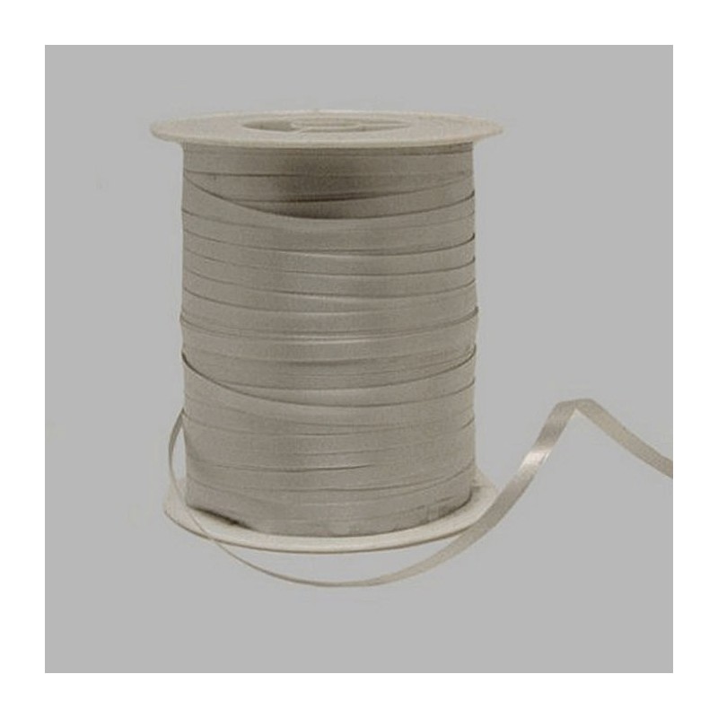 Decoration ribbon of paper silver 5 mm per coil of 500 meter