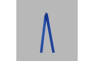 Decoration lint satijn stof blauw 3 meter x 35 mm