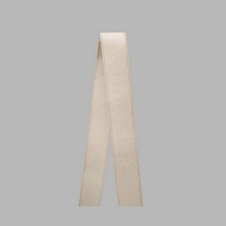 Decoration ruban de papier couleur crème longueur 22 m largeur 50 mm