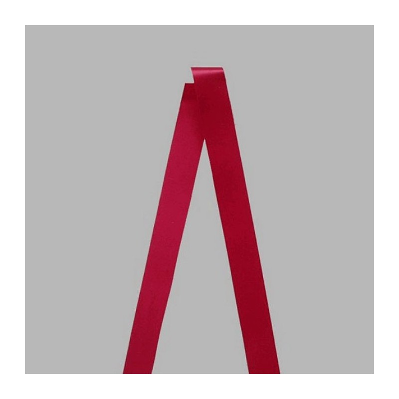 Decoration ribbon satin fabric bordeau red 3 meter x 35 mm