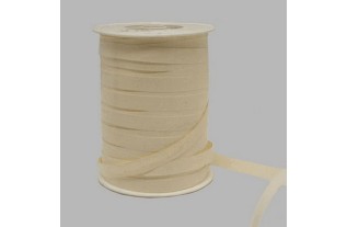Decoration ribbon of paper creme 10 mm per coil of 250 meter