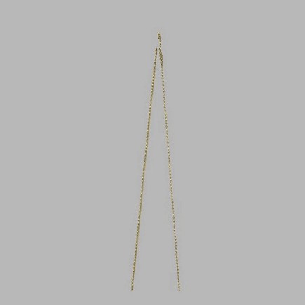 Decoration chain ribbon of balls color gold 2 mm x 340 cm