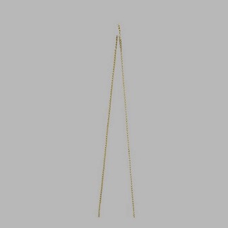 Decoration chain ribbon of balls color gold 2 mm x 290 cm