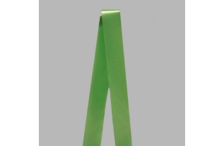 Decoration ribbon of fabric satin colour grass green width 50 mm