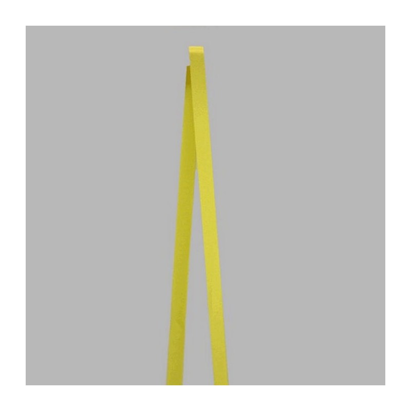 Decoration ribbon of fabric satin color fluor yellow width 15 mm