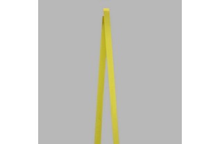 Decoratie lint van stof satijn kleur fluor geel breedte 15 mm