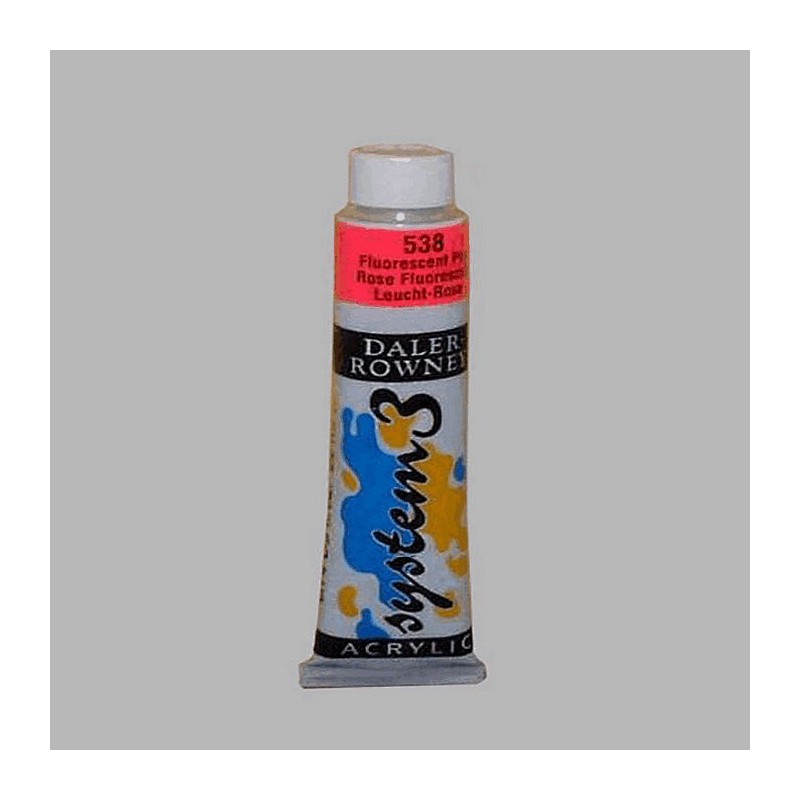 System 3 stencil paint fluorescent pink contents 22 ml