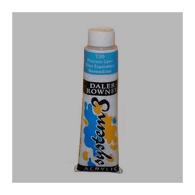 System 3 stencil paint process cyan contents 22 ml