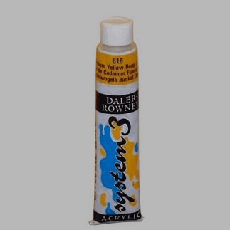 System 3 peinture au pochoir jaune foncé contenu 22 ml