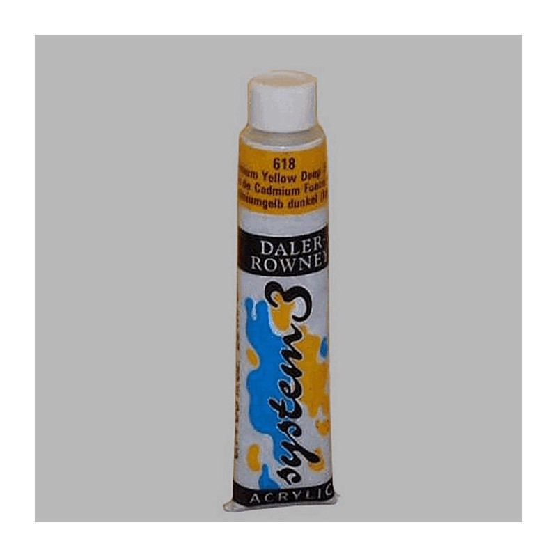 System 3 sjabloneerverf kleur diep geel inhoud 22 ml System 3 sjabloneerverf kleur diep geel inhoud 22 ml