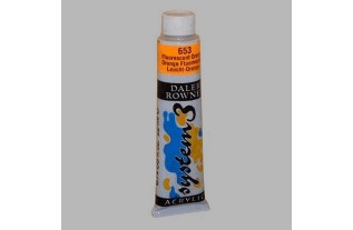 System 3 peinture au pochoir orange clair fluoresce contenu 22 ml