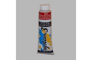 System 3 stencil paint cadmium deep red contents 22 ml
