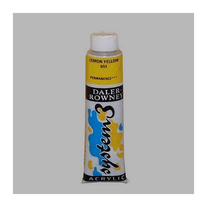 System 3 peinture au pochoir jaune de citron contenu 22 ml