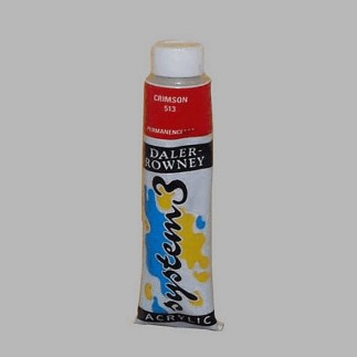 System 3 peinture au pochoir crimsom rouge contenu 22 ml