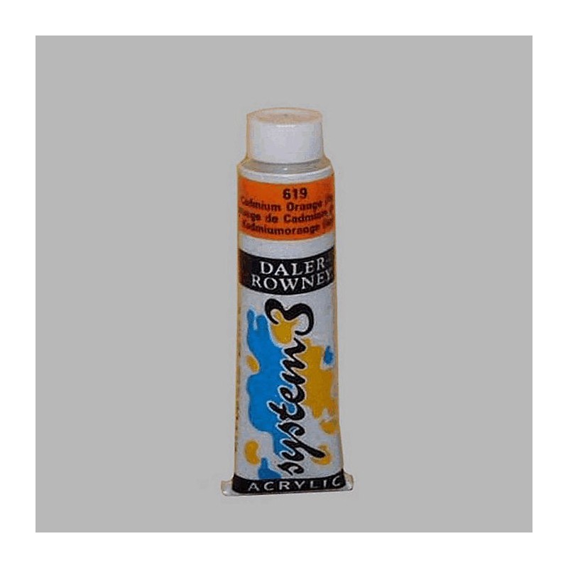 System 3 peinture au pochoir orange de cadmium contenu 22 ml