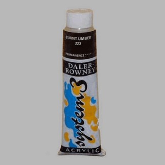 System 3 stencil paint burnt umber contents 22 ml