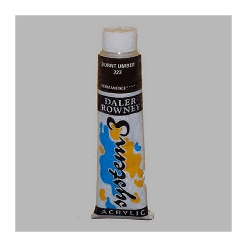 System 3 peinture au pochoir terre d’ombre brûlée contenu 22 ml