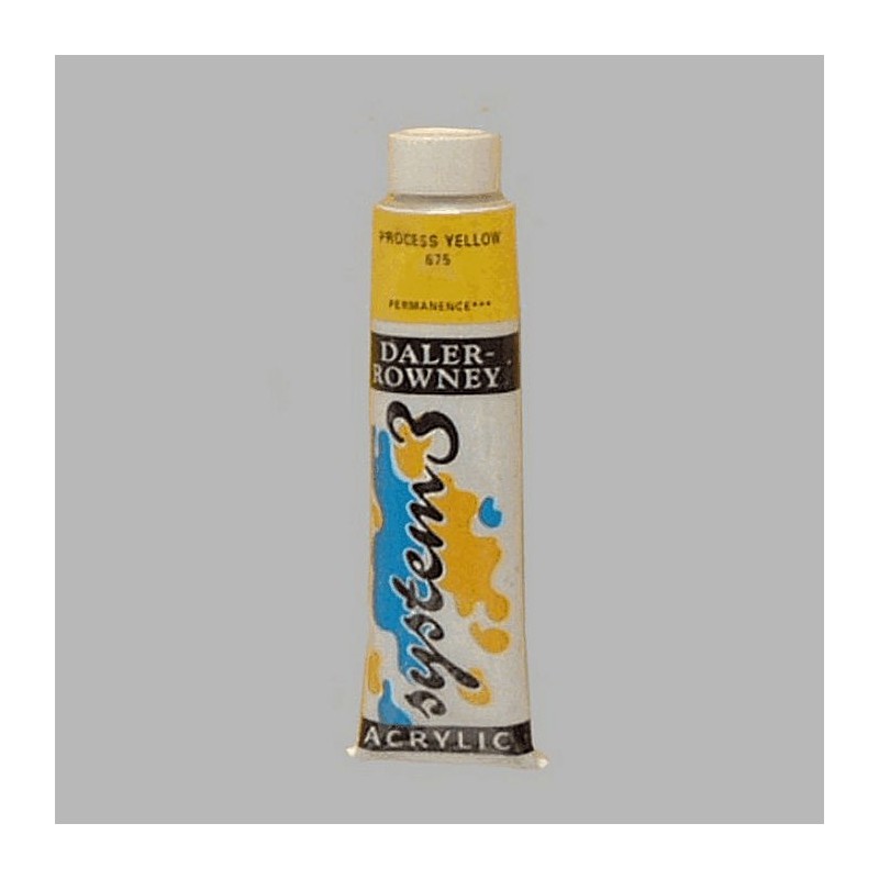 System 3 peinture au pochoir jaune de cadmium contenu 22 ml