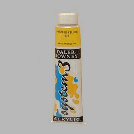 System 3 peinture au pochoir jaune de cadmium contenu 22 ml