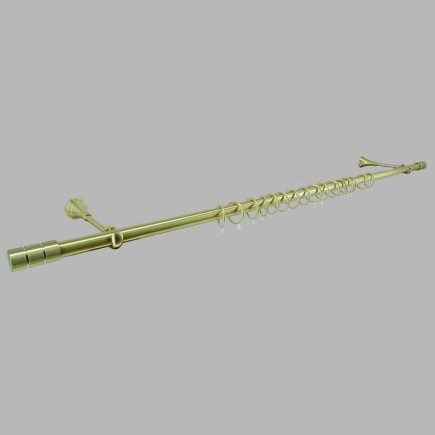 Complete curtain rod 28 mm cylinder brass in different lengths