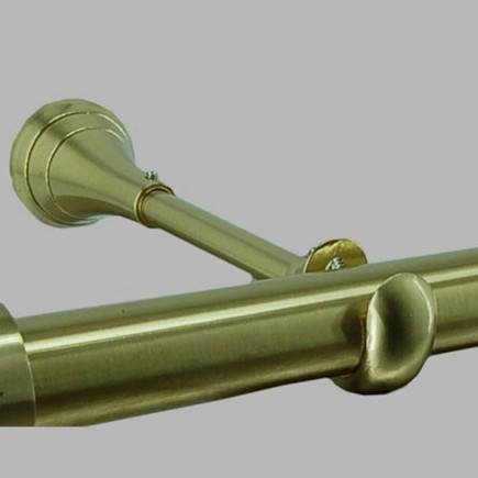 Complete curtain rod 28 mm cylinder brass in different lengths