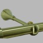 Complete curtain rod 28 mm cylinder brass in different lengths Complete curtain rod 28 mm cylinder brass in different lengths