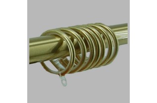 Complete curtain rod 28 mm cylinder brass in different lengths