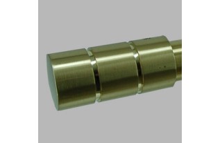 Complete curtain rod 28 mm cylinder brass in different lengths