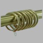 Complete gordijnroede 28 mm design bol kleur messing Complete gordijnroede 28 mm design bol kleur messing