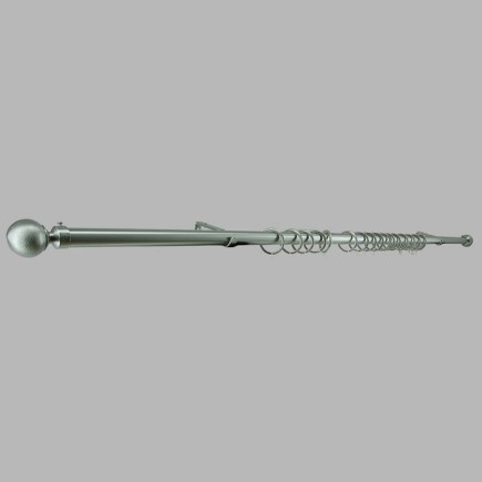 Complete curtain rod 28 mm Cherbourg aluminum in different lengths