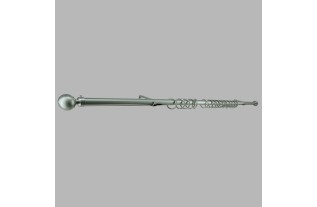 Complete curtain rod 28 mm Cherbourg aluminum in different lengths