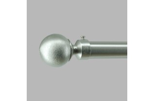 Complete gordijnroede 28 mm Cherbourg aluminium in verschillende lengtes