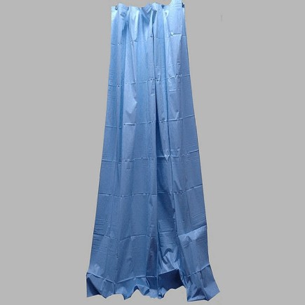 douchegordijn vinyl lichtblauw