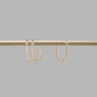 douchegordijn ringen transparant 60 mm sealskin 12 stuks