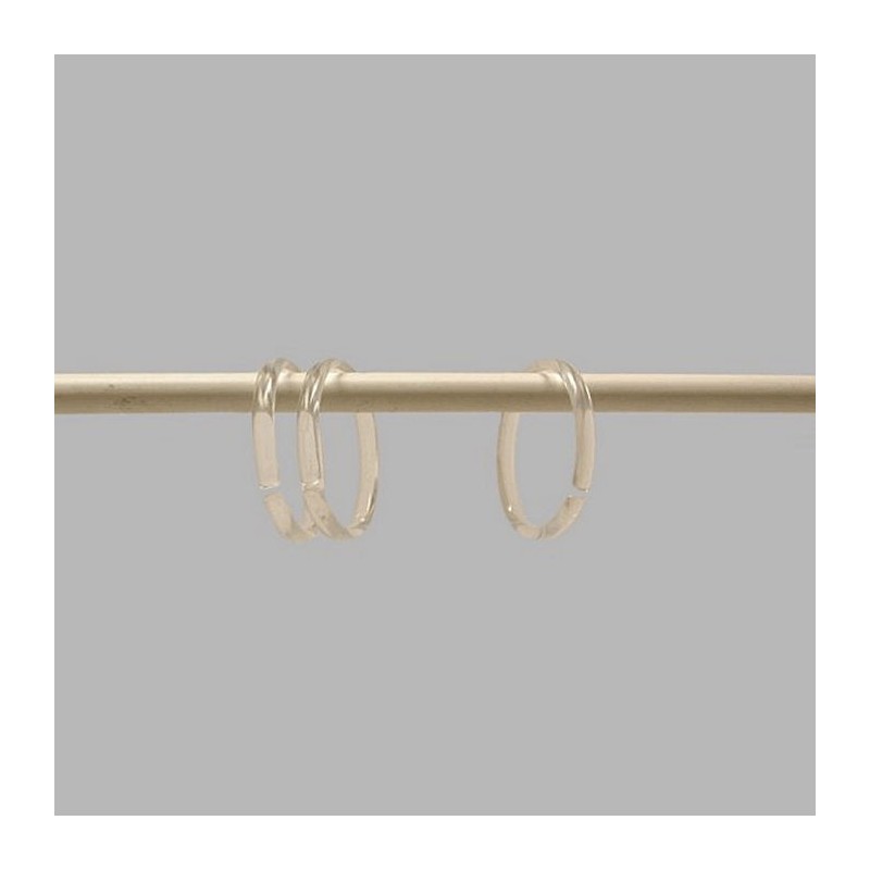 shower curtain rings transparent 60 mm sealskin 12 pieces
