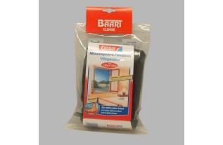 vliegenhor voor raam 130 cm x 150 cm kleur zwart